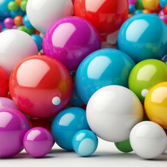 Colorful sphere background for different applications, such as background, wallpaper or graphic resources