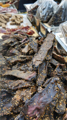 Tempting South African Biltong Spread., Culinary World Tour, Food and Street Food
