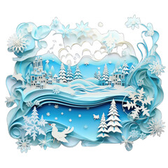 Fototapeta premium Frosty Frame Craft Pro on white background
