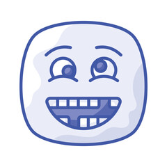 Visually perfect dumb emoji icon design, easy to use and download