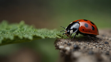 Fototapeta premium ladybug beautiful view 
