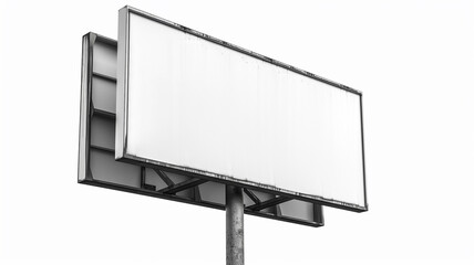 Fototapeta premium blank metal sign with copy space isolated on white background