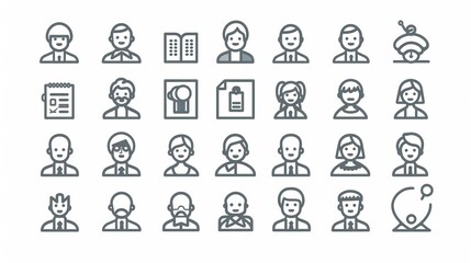 Obraz premium Business icon set