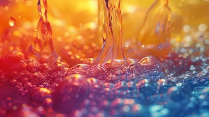 **Viberent colors oily liquid in slow motion