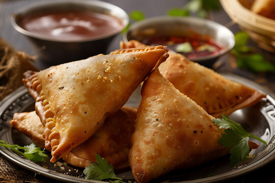 potato samosa snacks. indian food
