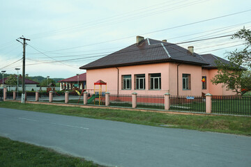 School in a rural area in Romania.