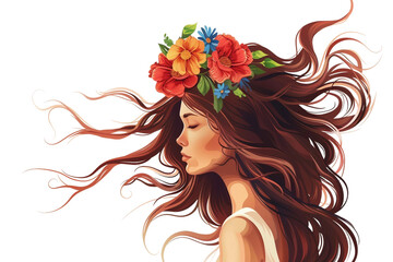 Floral Crown girl