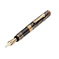 Naklejka premium Fountain writing pen isolated on white background