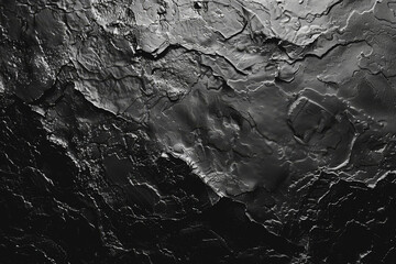 Fototapeta premium Black minimal background. Abstract shapes and textures. Dark, moody feeling, black and white