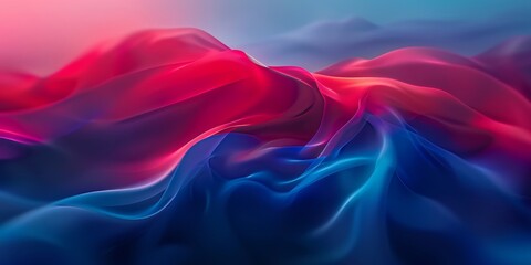 Obraz premium Vibrant abstract background with a fluid art pattern in pink and blue gradients.