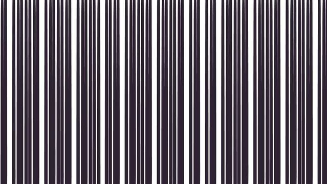 There is a cluster of vertical stripes on the screen. They appear and change their density or quantity.
