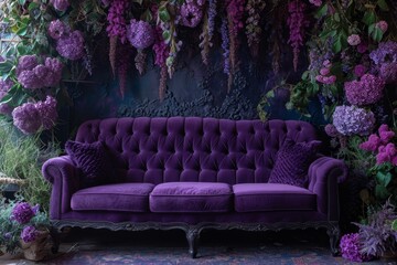 Regal Serenity: Purple Velvet Symphony