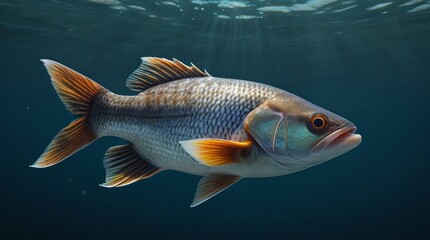 Naklejka premium underwater fish