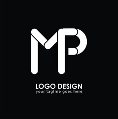 MP MP Logo Design, Creative Minimal Letter MP MP Monogram