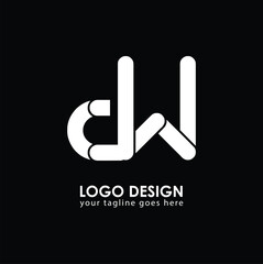 DW DW Logo Design, Creative Minimal Letter DW DW Monogram