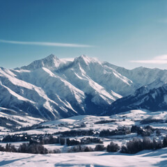 Obraz premium snow covered mountains