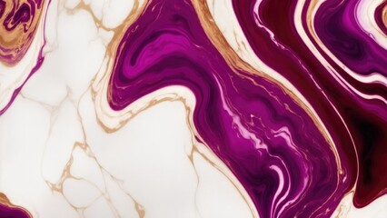 Premium luxury Red, Gold and Purple abstract marble background - obrazy, fototapety, plakaty
