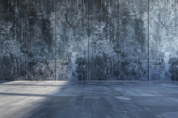 Industrial Grunge Blue Concrete Wall and Floor
 - obrazy, fototapety, plakaty