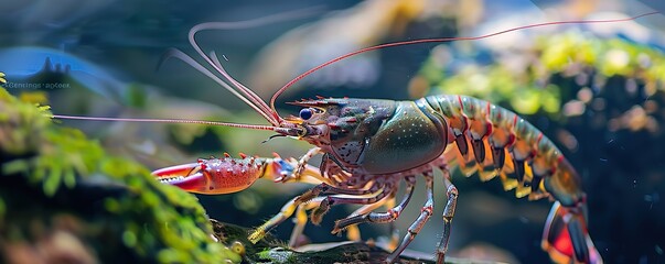 lobster shrimp - obrazy, fototapety, plakaty