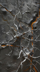 Obraz premium Neural Landscape: A Glimpse into the Brain's Complex Networks