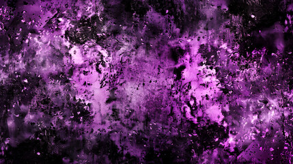 Vibrant abstract purple paint splashes, creative artistic colorful background 