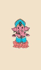 Ganesha Cartoon Wallpaper India God Cartoon