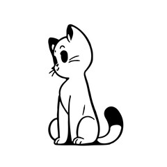 Fototapeta premium Cute cat in the moment