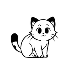 Cute cat in the moment