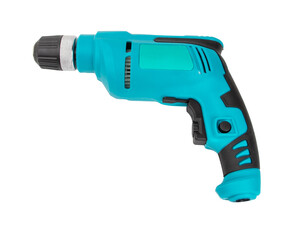 light blue electric drill It's a small electric drill. Can't drill into cement. Can be used to...