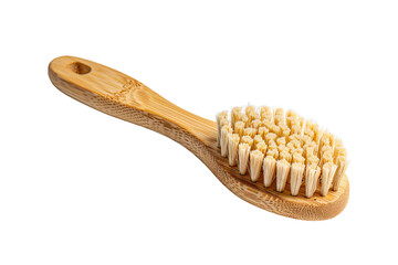 a wooden brush with bristles