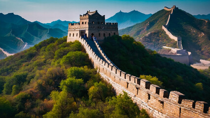 One of China's Distinguished Historic Ancient Buildings-Great Wall
