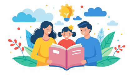 A virtual book club for parents of neurodiverse children reading and discussing literature that relates to their experiences as parents.. Vector illustration