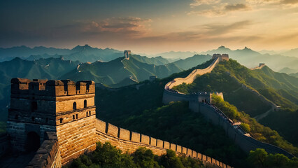 One of China's Distinguished Historic Ancient Buildings-Great Wall
