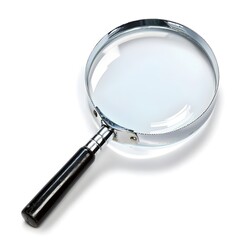 magnifying glass isolated on white background Generative AI 