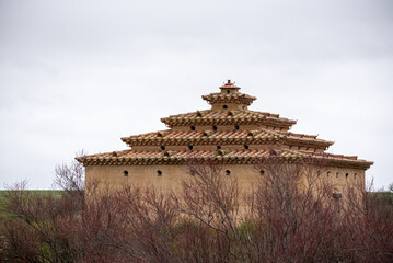 Old traditional dovecote for breeding pigeons