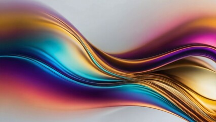 abstract colorful metallic wave background