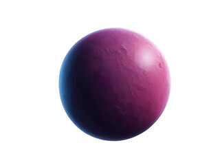 A 3D planet on a transparent background, interstellar travel, Mars or Earth, planets in space