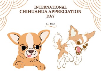 WHITE INTERNATIONAL Chihuahua Appreciation DAY TEMPLATE DESIGN