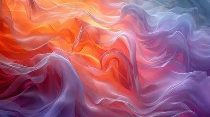 Fototapeta premium Tranquil Transitions: A Symphony of Warm and Cool Hues