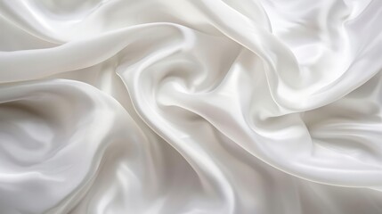 Obraz premium Silken texture close-up: Soft and graceful, perfect for bridal gowns and couture.