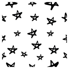 background, star, seamless simple vector hand draw sketch doodle