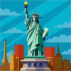 Fototapeta premium statue-of-liberty