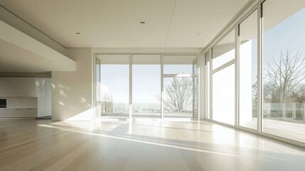 Light-flooded modern apartment, ideal for concepts of new beginnings.