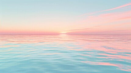 Soft sunset over gentle waves: Ideal for nature-inspired designs and soothing backdrops.