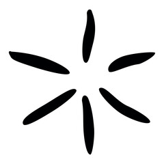 star, simple vector hand draw sketch doodle, at white background
