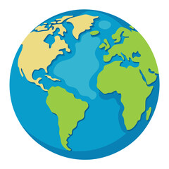 earth, icon, vector illustration