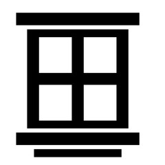 Windows glyph icon - obrazy, fototapety, plakaty