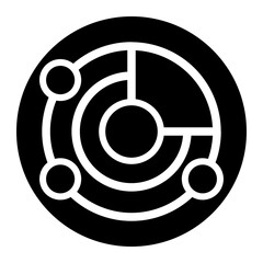 Radar glyph icon