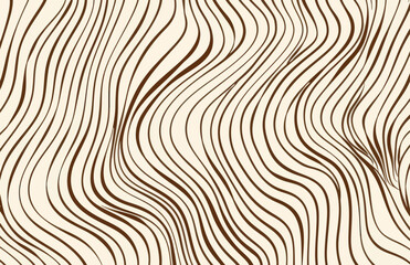 a brown and white background with wavy lines