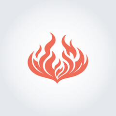 fire abstract logo